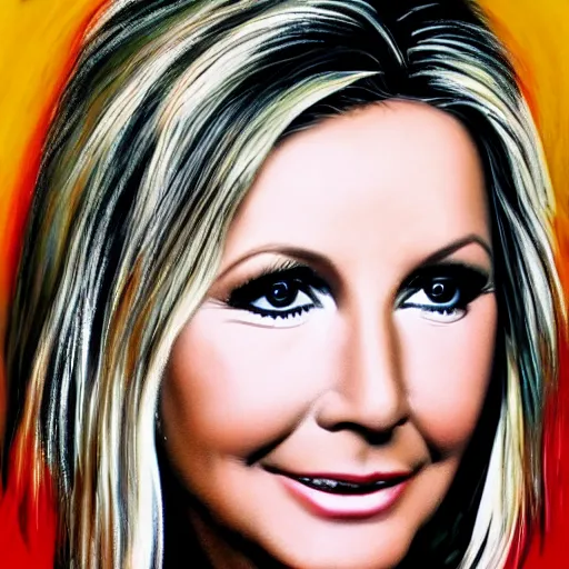 Image similar to Olivia newton-John portrait, intricate, highly detailed, photo realistic, sharp focus, 8K, realistic, high quality