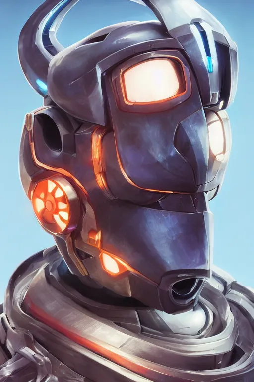 Image similar to epic mask helmet robot ninja portrait stylized as fornite style game design fanart by concept artist gervasio canda, behance hd by jesper ejsing, by rhads, makoto shinkai and lois van baarle, ilya kuvshinov, rossdraws global illumination radiating a glowing aura global illumination ray tracing hdr render in unreal engine 5