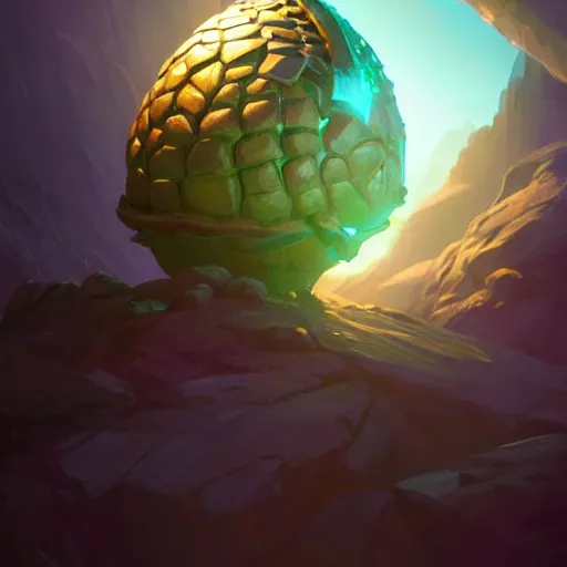 Image similar to epic fantasy dragon egg on a black background, behance hd by jesper ejsing, by rhads, makoto shinkai and lois van baarle, ilya kuvshinov, rossdraws global illumination radiating a glowing aura global illumination ray tracing hdr render in unreal engine 5