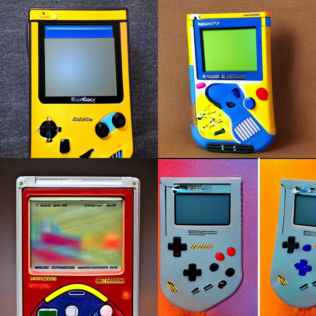Prompt: the most beautiful, highest quality game boy color