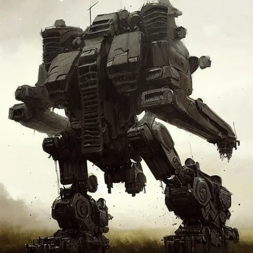 Image similar to fierce organic four legged mech, highly detailed, complex rendering, dramatic lighting, artstation, art by jakub rozalski