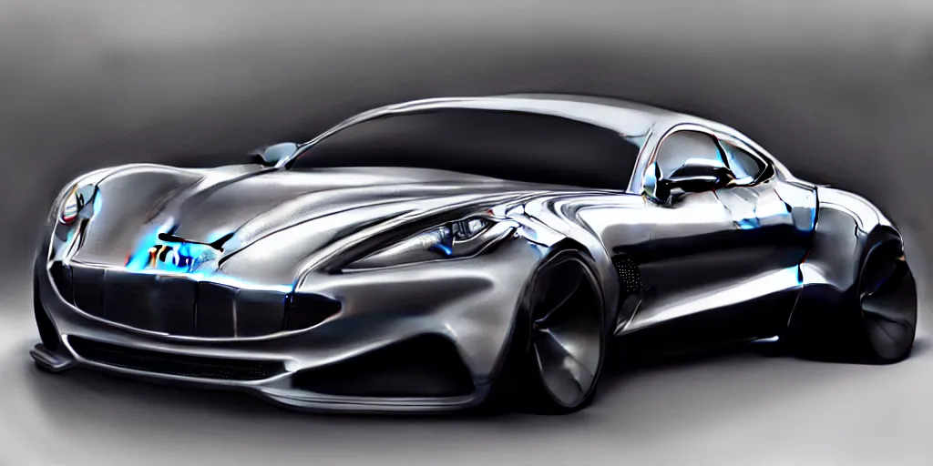 Image similar to new vehicle, wide body, intricate, elegant, highly detailed, digital painting, concept art, smooth, sharp focus, art style from Henrik Fisker and Bruce Kaiser and Scott Robertson and Dmitry Mazurkevich and Doruk Erdem and Jon Sibal