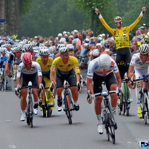 Image similar to tour de france, by tibor nagy