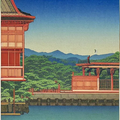 Prompt: Philippines, Hasui Kawase