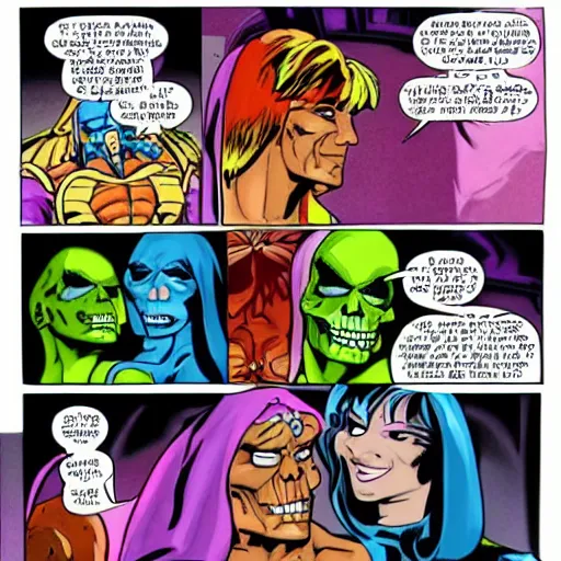 Image similar to He-Man gets married to Skeletor