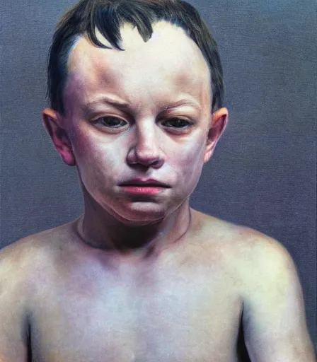 Prompt: a high quality, high detail, portrait of an attractive non - binary person by andrew wyeth and gottfried helnwein