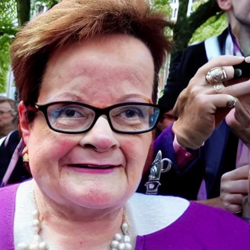 Image similar to Christine Boutin at the lgbt pride