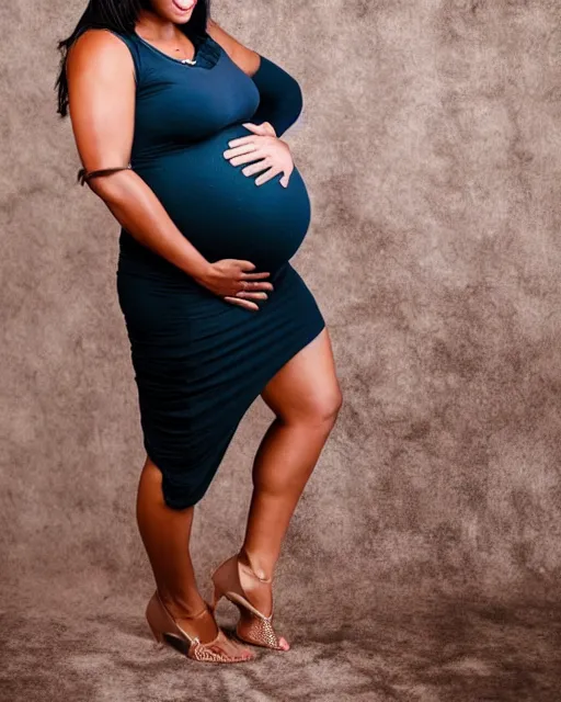 Prompt: Maternity shoot of pregnant male NBA player