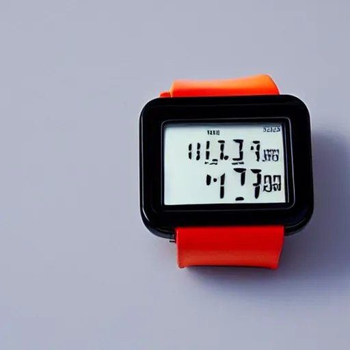 Image similar to watch from 1 9 8 0 with touch screen inspired by bauhaus