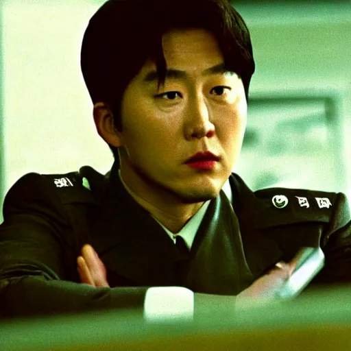 Image similar to movie still of son heung-min as kgb in rounders (1998),