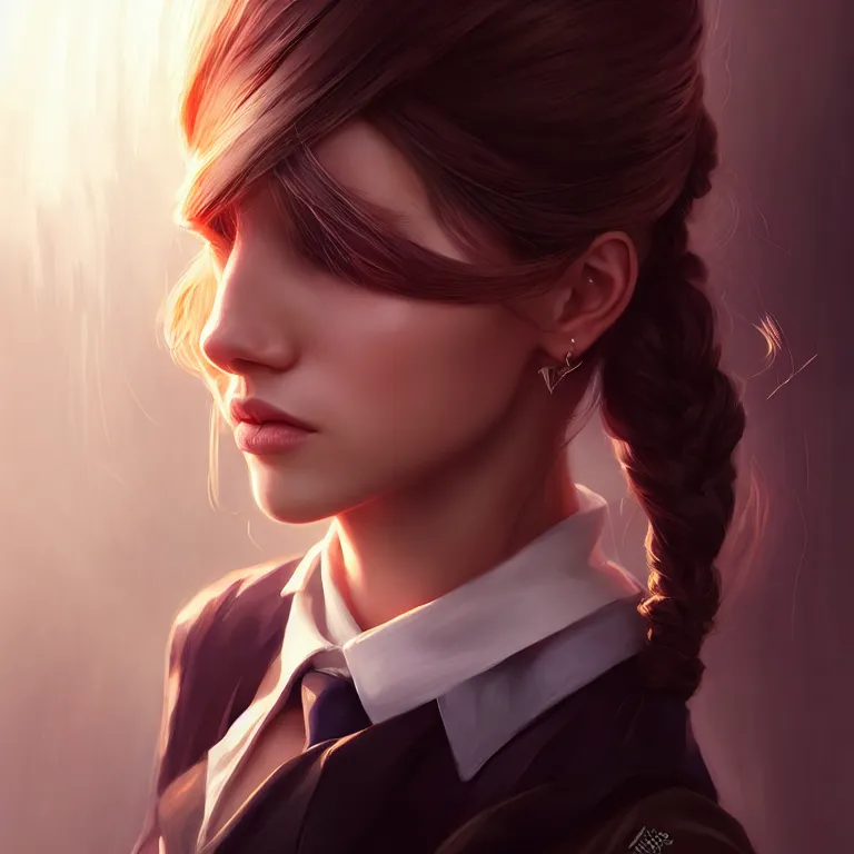 Image similar to epic professional digital art business portrait of 👩‍🏫💃🤵‍♀️,best on artstation, cgsociety, wlop, Behance, pixiv, astonishing, impressive, outstanding, epic, cinematic, stunning, gorgeous, concept artwork, much detail, much wow, masterpiece.