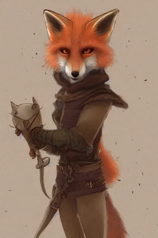 Image similar to an anthropomorphic medieval fox with a fluffy tail, backlighting, trending on artstation, digital art, furry art, trending on furaffinity, fantasy art, by kawacy