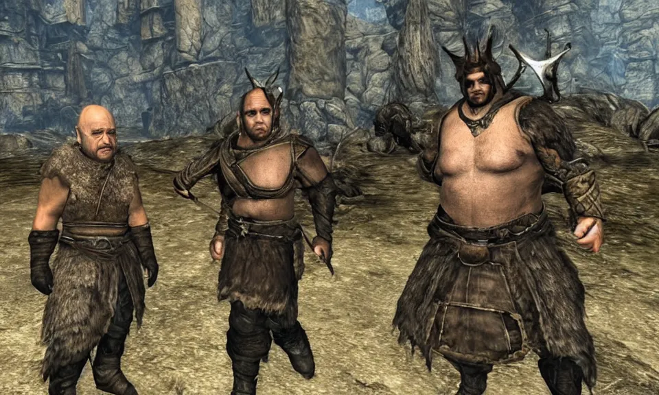 Prompt: Danny Devito in Skyrim