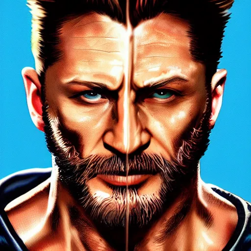 Image similar to tom hardy as wolverine from x - men digital art 4 k detailed super realistic