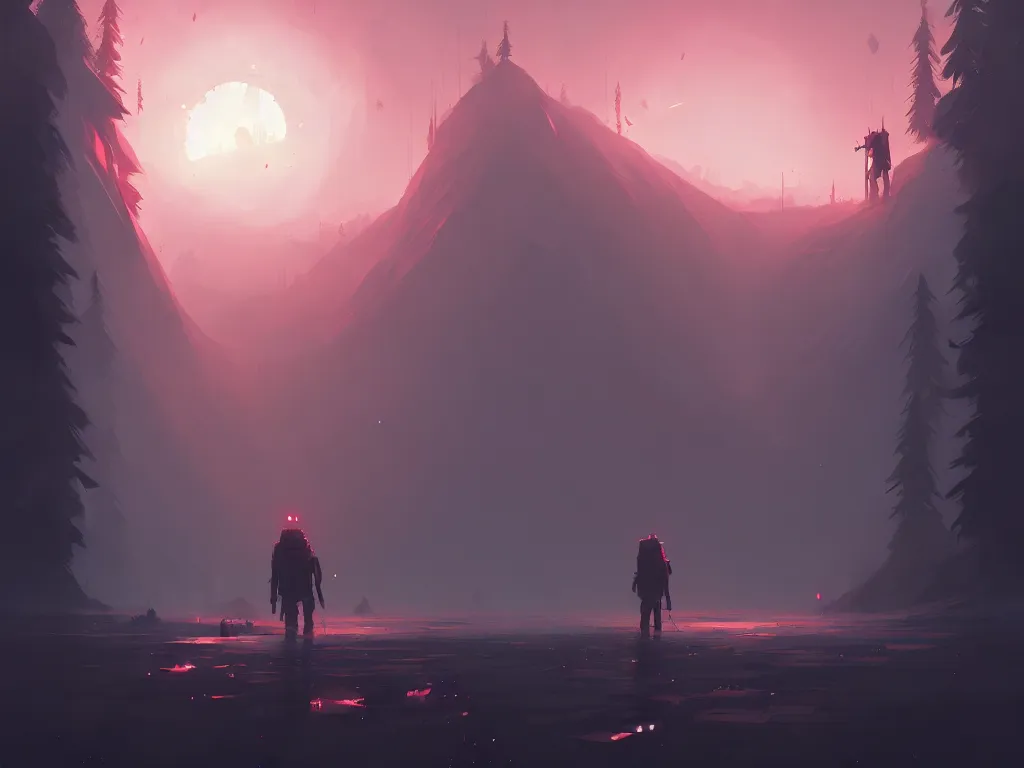 Image similar to the end of humanity by atey ghailan, ismail inceoglu, michal lisowski, artstation, volumetric light