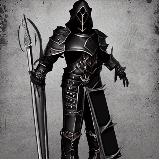 Image similar to paladin, Gothic style armor