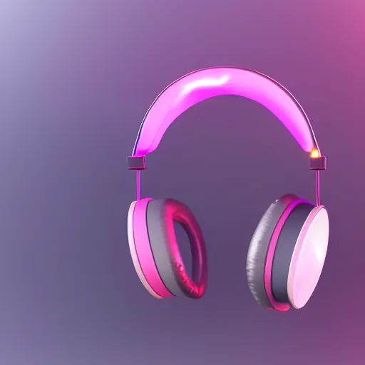 Prompt: intense futuristic bespoke, headphones, james, artstation trending, 8 k, 3 d render, photorealistic, volumetric lighting caustics, pink