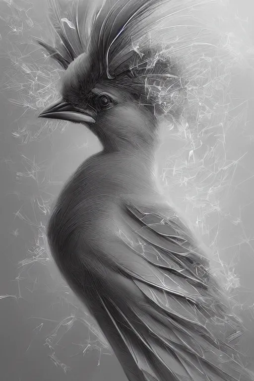 Image similar to Ethereal Cardinal bird, intricate detail, ornate, conceptual art, soft light, dynamic, art by artgerm