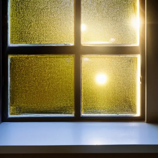 Image similar to the sun reflecting on a window, 8k, ray tracing reflections