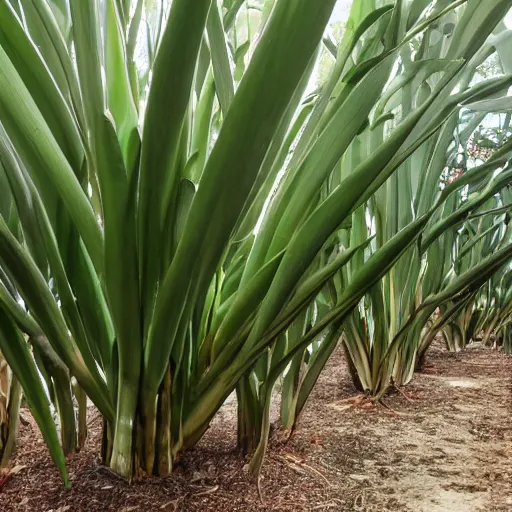 Prompt: a forest of dracaena cinnabari