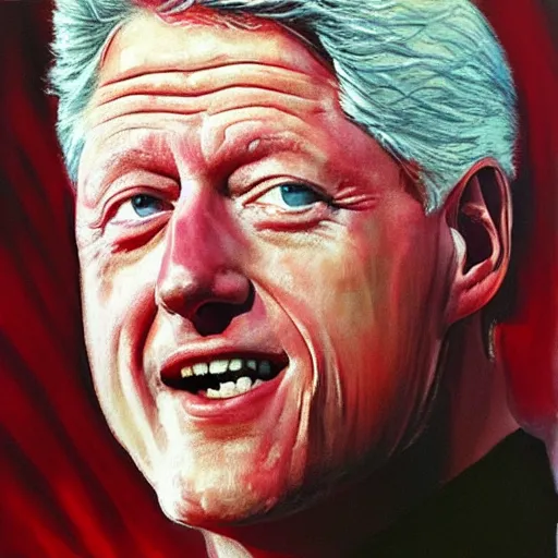 Image similar to bill clinton by kent williams