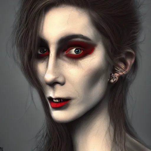 Prompt: Portrait of a Vampire, hyper detailed, photorealistic, digital art, trending on ArtStation