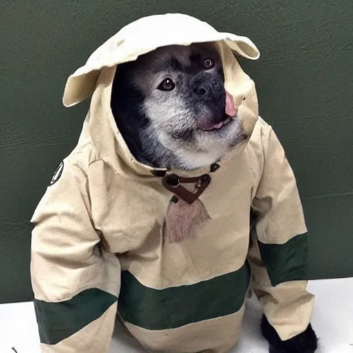 Prompt: animals dressed as inmates