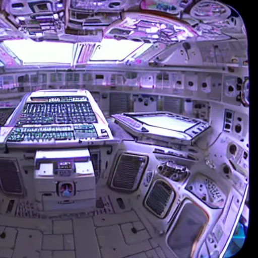 Image similar to handheld cam footage of the inside of the mothership, abduction