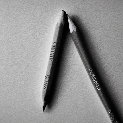 Prompt: pencil sketch of a pencil