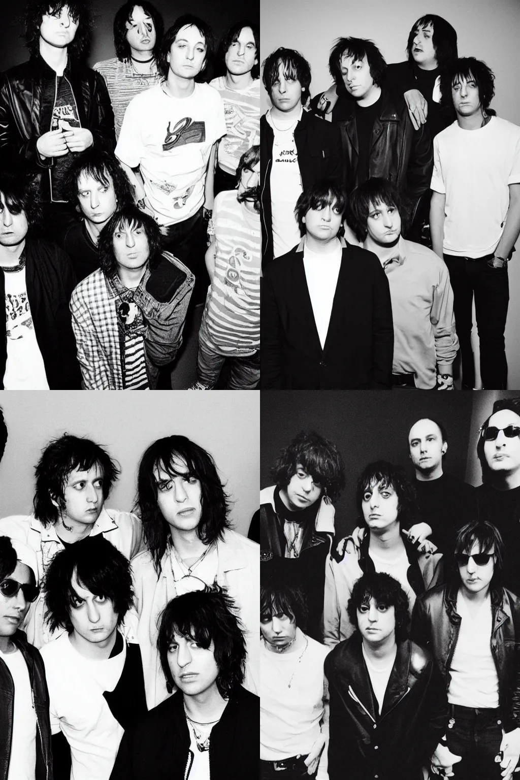 Prompt: The Strokes as a 90s hip-hop group