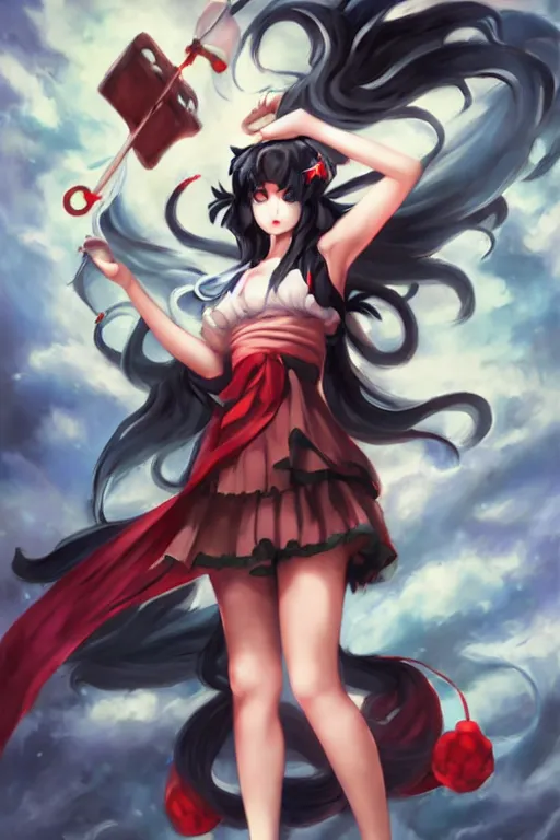 Houjuu Nue~Touhou  Anime art girl, Dark anime girl, Anime warrior