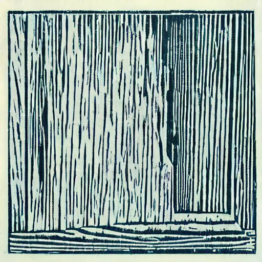 Prompt: woodcut nominal the diagonal synthies
