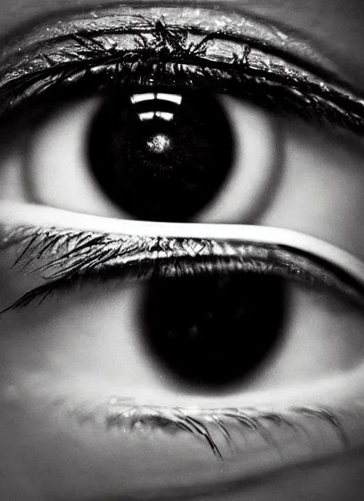 Prompt: portrait of a stunningly beautiful eye, 📸