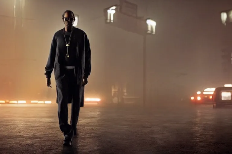 Image similar to movie screenshot of snoop dogg in blade runner 2049 4k