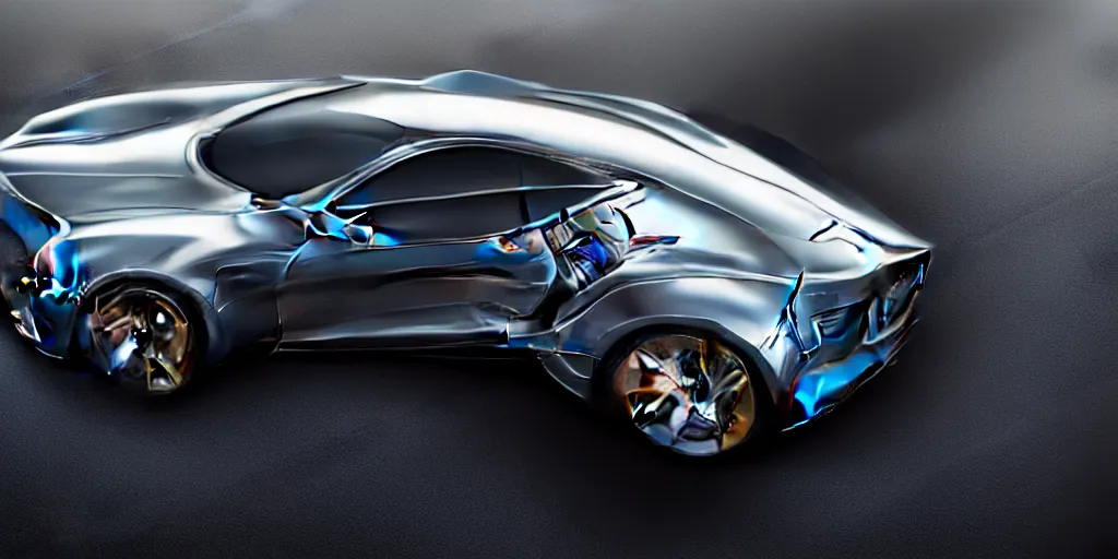 Image similar to new vehicle, wide body, intricate, elegant, highly detailed, digital painting, concept art, smooth, sharp focus, art style from Henrik Fisker and Bruce Kaiser and Scott Robertson and Dmitry Mazurkevich and Doruk Erdem and Jon Sibal