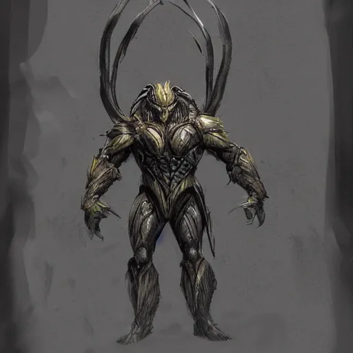 Image similar to concept art of predator redesign, overcast weather