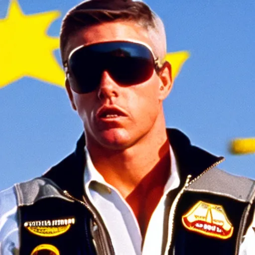 Image similar to a Christian checks top gun in messenger