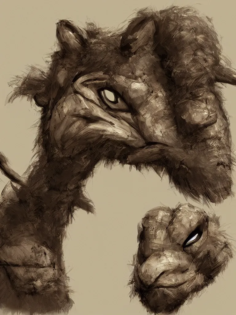 Image similar to animal masks by disney concept artists, blunt borders, rule of thirds