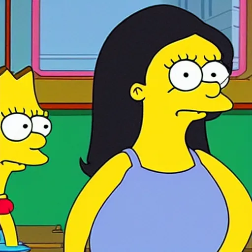 Image similar to kim kardashian in the simpsons