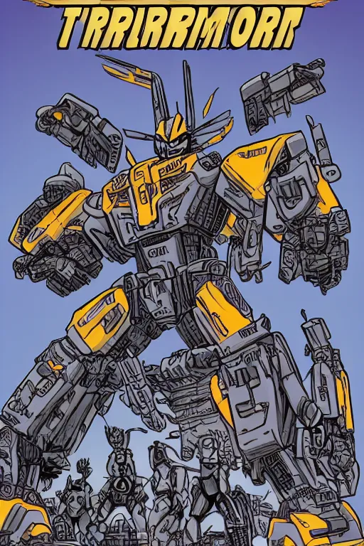 Image similar to Cover of a Zine about Transformers