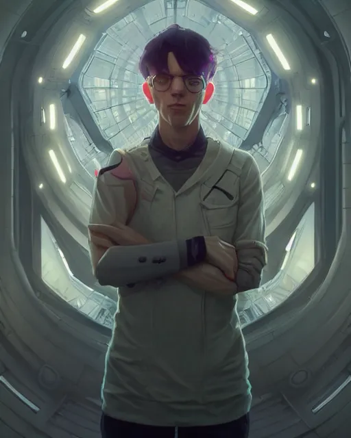 Prompt: highly detailed surreal vfx portrait of a cyberprep model, stephen bliss, unreal engine, greg rutkowski, loish, rhads, beeple, makoto shinkai and lois van baarle, ilya kuvshinov, rossdraws, tom bagshaw, alphonse mucha, global illumination, detailed and intricate environment