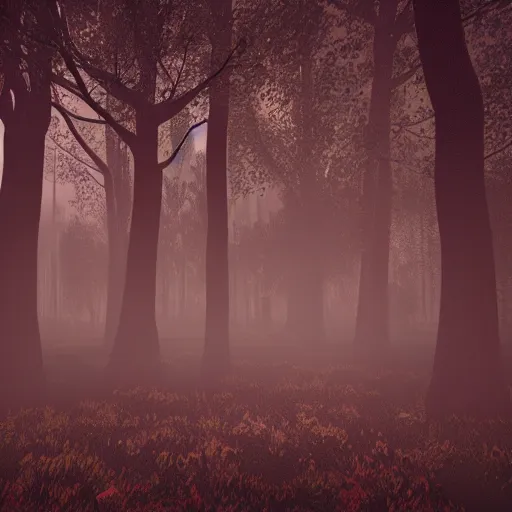 Prompt: 8 k hd detailed octane render of a haunted forest at midnight