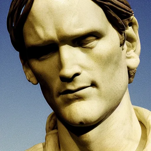 Prompt: “renaissance marble sculpture of Jim Carrey, backlit, 8k”