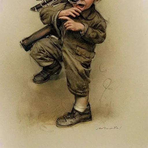 Image similar to (((((portrait of boy dressed as retro sciencepunk explorer costume . muted colors.))))) by Jean-Baptiste Monge !!!!!!!!!!!!!!!!!!!!!!!!!!!