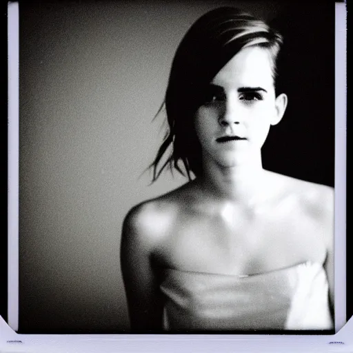 Image similar to Polaroid of Emma Watson by Terrence Malick