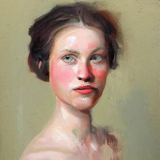 Image similar to portrait painting by christian rex van minnen