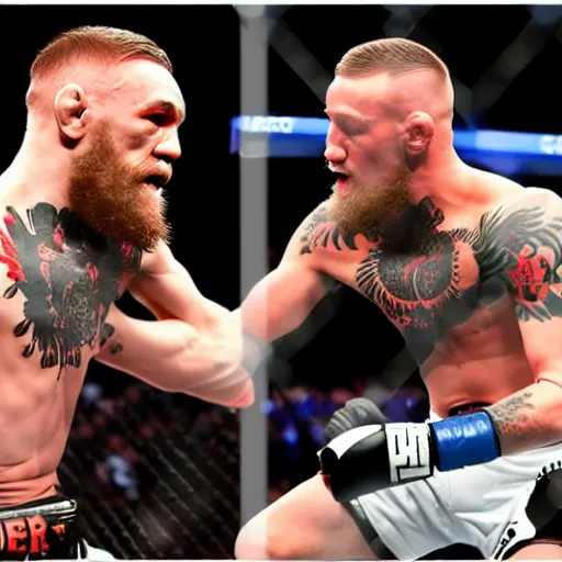 Image similar to conor mcgregor vs battlebot