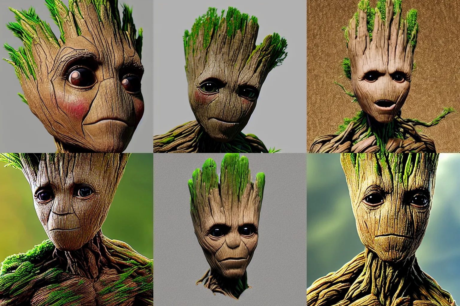 Prompt: groot, ultra realistic, high detail, 8 k, real