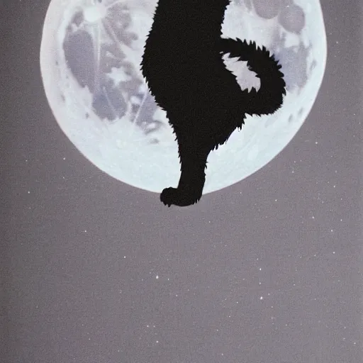 Prompt: a cat dancing flamenco on the moon