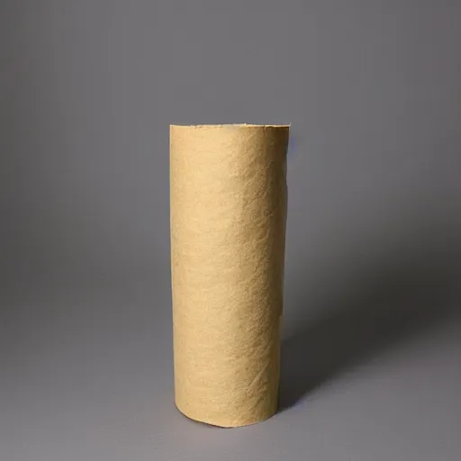 Prompt: anthropomorphic paper towel roll